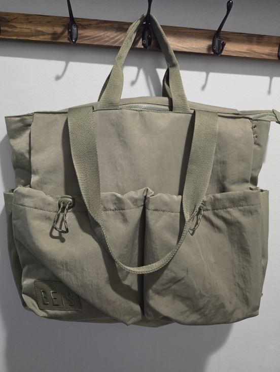 BEIS Handbags - Beis Sport Carry All Tote In Olive